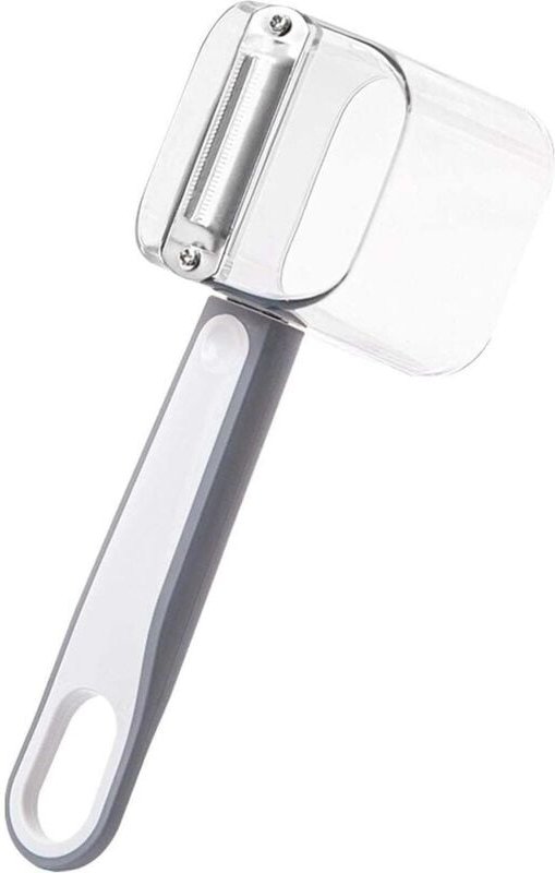 Kartoffelschaler mit behaltern - grau