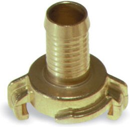 Schlauchstück 7106025 mit drehbarer tülle, messing, 1 Zoll