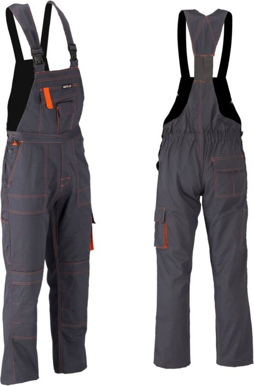 Arbeitshose / Latzhose DORIA grau/orange Gr. XXL