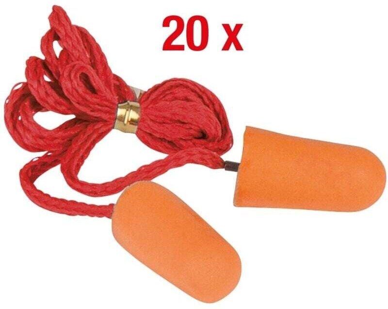 Ohrstöpsel PU, mit Schnur, 20 Paar