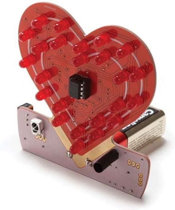 Velleman - Whadda Lötbausatz, blinkendes Herzchen