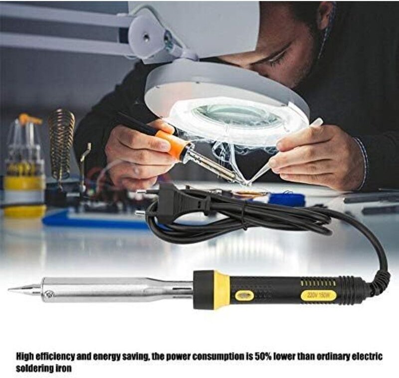 150 W Hochleistungs-Lötkolben mit externer thermoelektrischer Lötspitze (gerade) (runder Stecker) Europäischer Standard ...