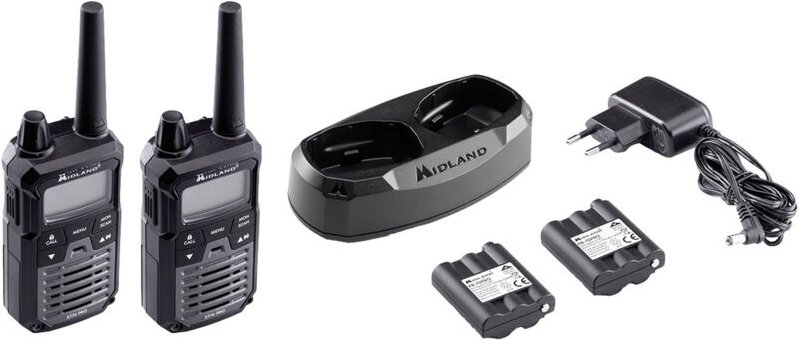 XT70 Pro pmr+lpd Blisterpack Schwarz C1465 PMR/LPD-Handfunkgerät 2er Set - Midland