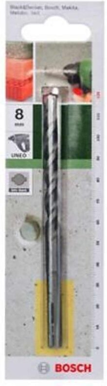 Accessories 2609256906 Beton-Spiralbohrer 8 mm Gesamtlänge 120 mm SDS-Quick 1 St. - Bosch