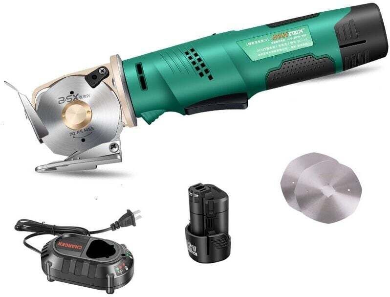 Elektrische Schere mit 12-V-Lithium-Akku zum Schneiden von Stoffen, wiederaufladbares, kabelloses elektrisches Schneidew...