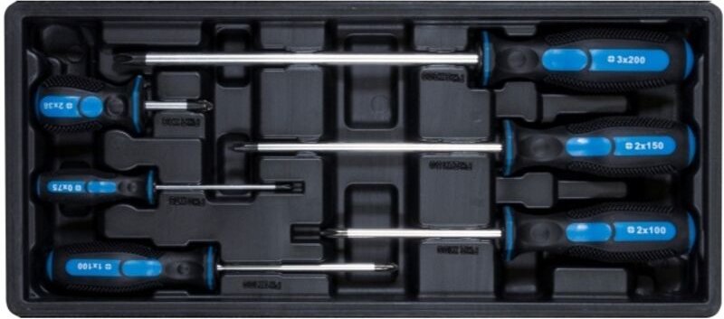 Softgriffschraubendreherset Kreuz 6-teilig