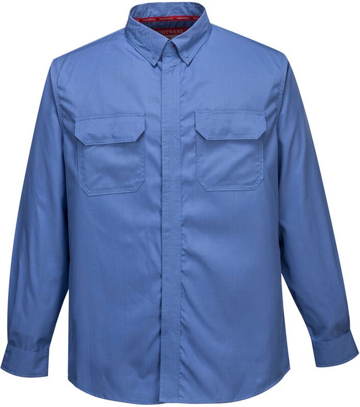 Chemise Bizflame Plus – Größe 4XL – Blau – Portwest