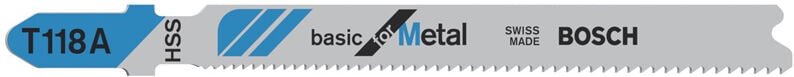 Stichsägeblatt t 118 a, Basic for Metal, 5er-Pack
