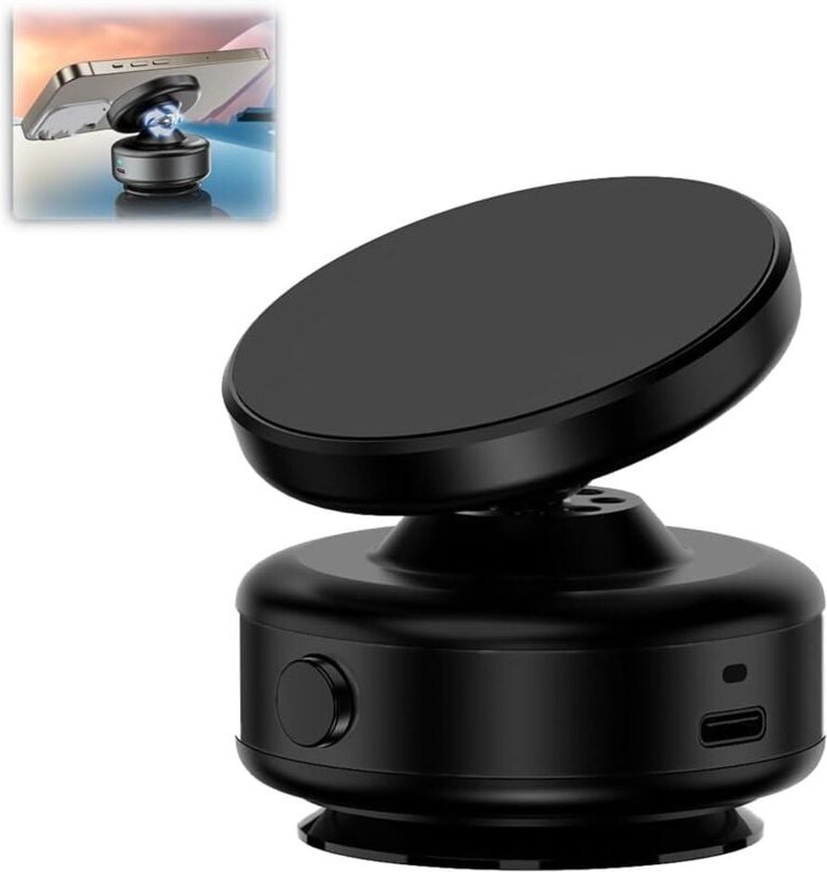 360° drehbare Auto-Navigationshalterung – Magnetische und doppelseitige Vakuumhalterung, Universalhalterung für Windschu...