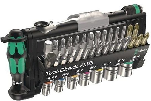 WERA Bitsortiment 39-teilig Tool Check Plus Bit-Ratsche