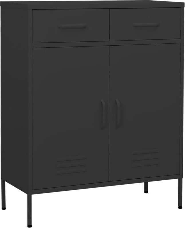 Lagerschrank Anthrazit 80x35x101,5 cm Stahl - Vidaxl