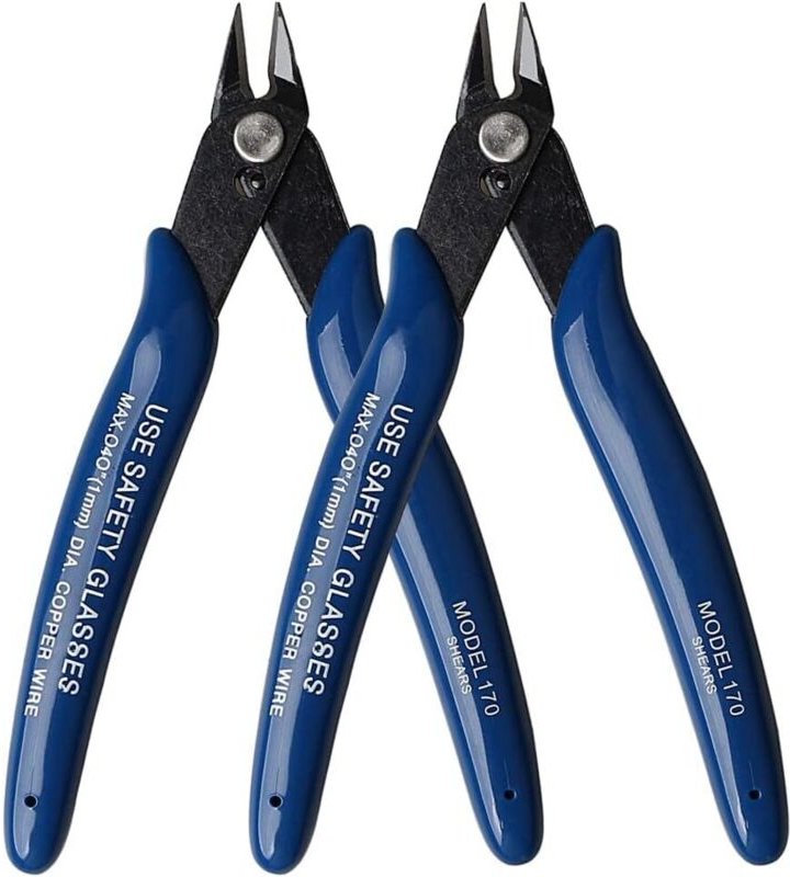 Seitenschneider, Abisolierzange für Draht, Daumen-/Stahldrahtabisolierer für Elektrokabel, Schmuckreparatur, Bastelarbei...