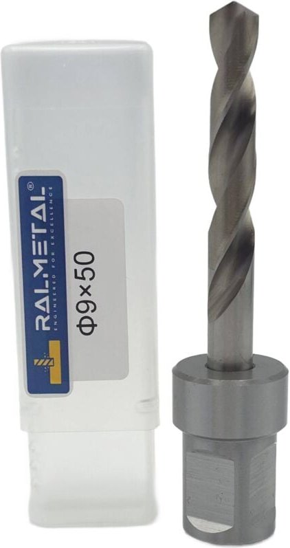 HSS-Spiralbohrer mit Weldon-Halterung 9 x 50 mm