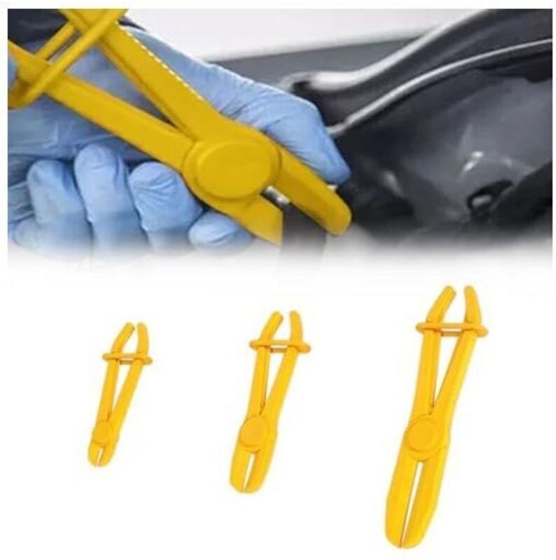 Schlauchschellenzange, Schlauchklemmenzange, 3-teiliges Set Kraftstoffschlauchschellen, Schlauchschellen-Set, Klemmwerkz...