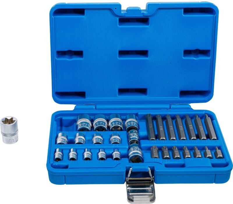 Bgs Technic - Bit- und Steckschlüssel-Satz E-Profil / T-Profil (für Torx) 30-tlg.