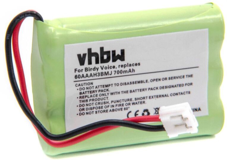 vhbw Akku kompatibel mit Doro Matra Dunea 350C, Matra Dunea 160C, Matra Dunea 260C schnurlos Festnetz Telefon (700 mAh, ...