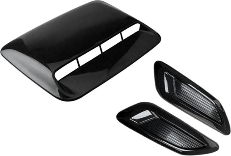 Tlily - Auto-Luftstrom-Einlasshaube, Schaufel, EntlüFtung, Motorhaube, Dekorabdeckung, Mittelseite, Luftauslass, Haube, ...