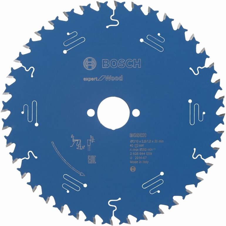 Kreissägeblatt ex wo h ø 210x30 mm 40 wz Expert for Wood 2608644059 - Bosch