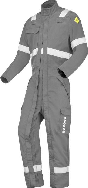 Kombination 2 Zip Colorado Grau Stahl M - Fr(44-46)