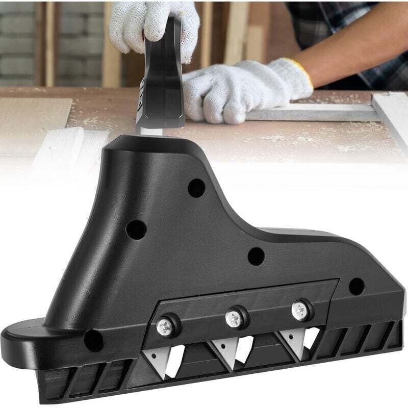 Dreiwinkelhobel, Gipskartonhobel mit Fasenklingen, 3 Trapezklingen 52/0,50 mm