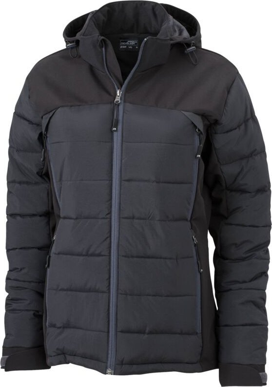 James & Nicholson Ladies Outdoor Hybrid Jacket JN1049 Gr. S black