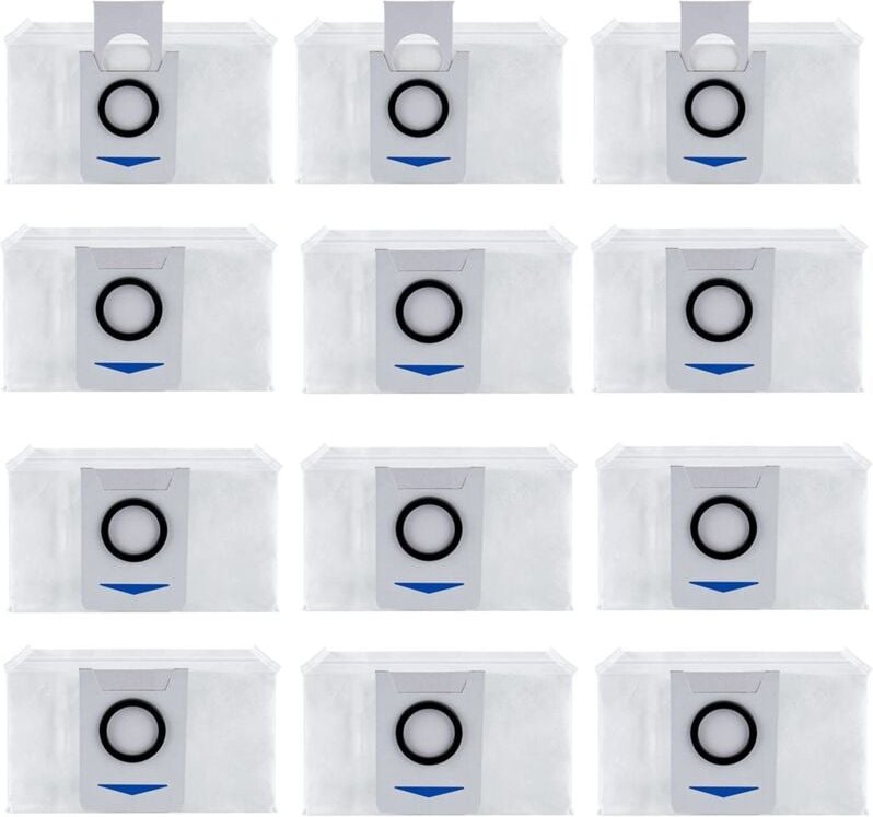 12er-Pack Staubsaugerbeutel-Zubehör für Ecovacs Deebot X1 Omni / X1 e Omni, Ersatz-Staubbeutel für Staubsauger