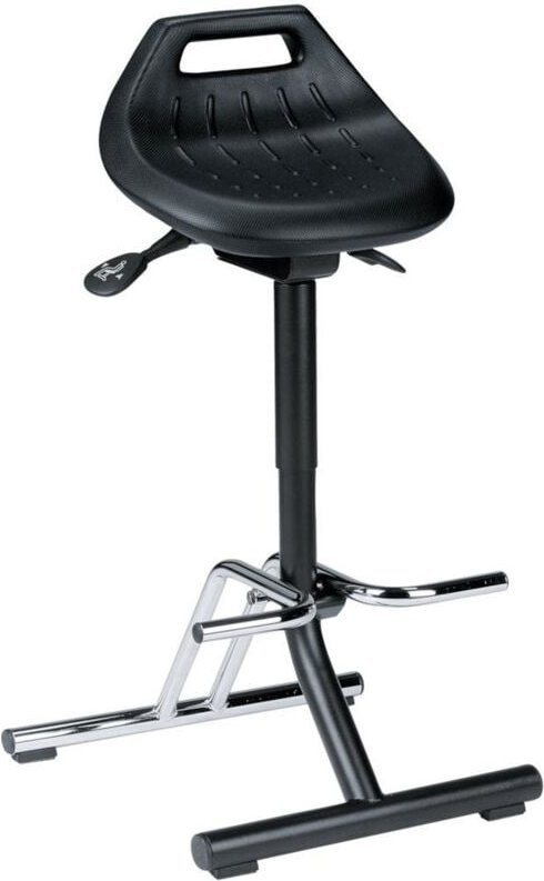 bimos Industriestehhilfe PU-Sitz klappbar Sitzhöhe 640-840 mm