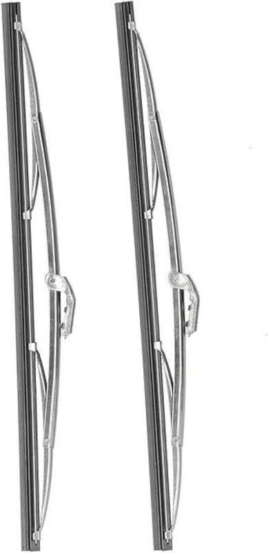 Ganzjahres-Scheibenwischer, 40 cm, universell, polierter Edelstahl, geeignet für PKW