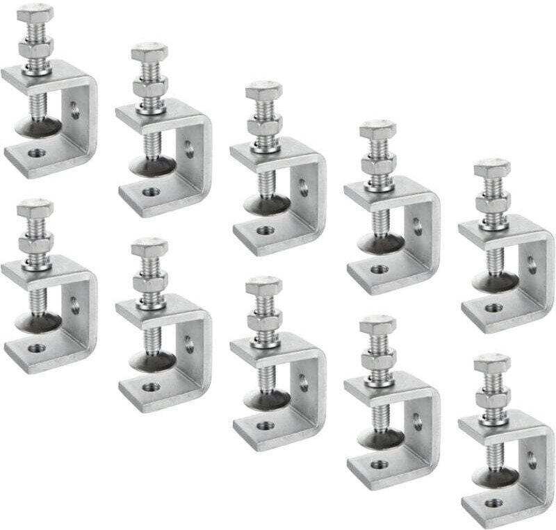 10 Stück 30-mm-C-Klemmen, Edelstahl 304, einstellbarer Spannbereich 0–25 mm, für Schweißarbeiten, Schreinerarbeiten, Hei...