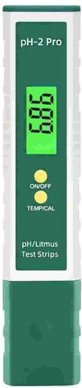 Digitales pH-Meter mit Lackmus-Teststreifenfunktion/Temperatur, Multifunktionstester 0,01 Hohe Genauigkeit