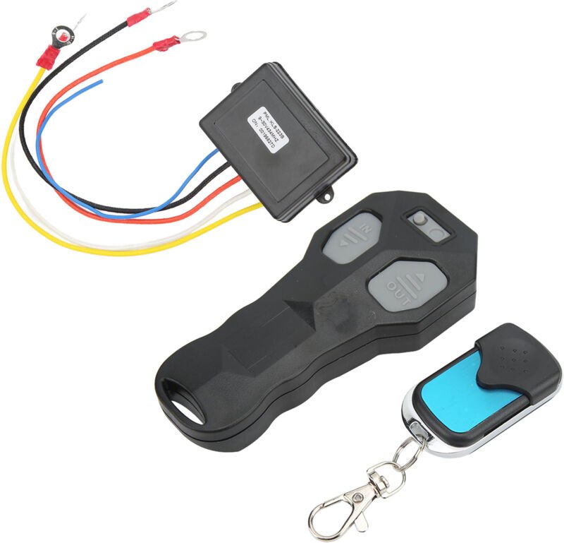 Bnineteenteam Drahtlose Bergungswinden-Fernbedienung, Universelles 9-30V Winden-Fernbedienungsset, 75 Fuß Reichweite,