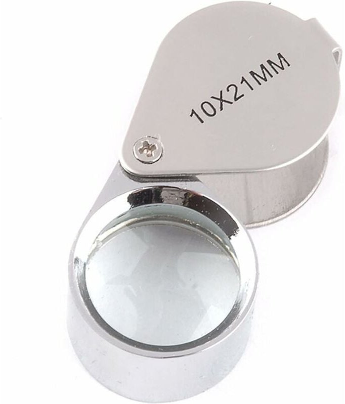 ZVD 1PC 10x 21mm Uhrmacher/Juwelier Lupe Vergrößerung