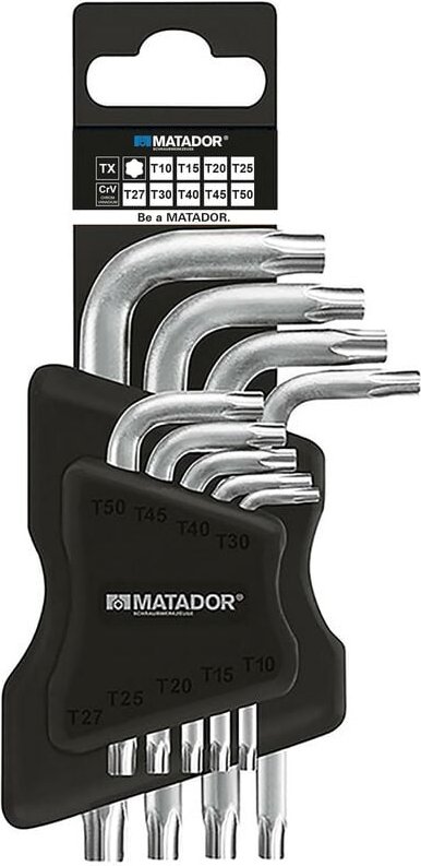 Thumbnail - Winkelschraubendreher-Satz Halter, 9-tlg., tx 10-5