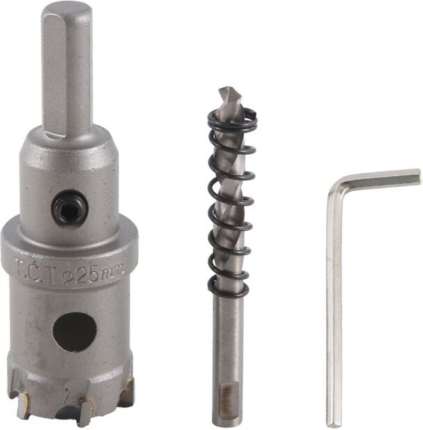 Carbide Tipp Metall Cutter Edelstahl Hss Bohrer Lochsäge Größe: 25Mm