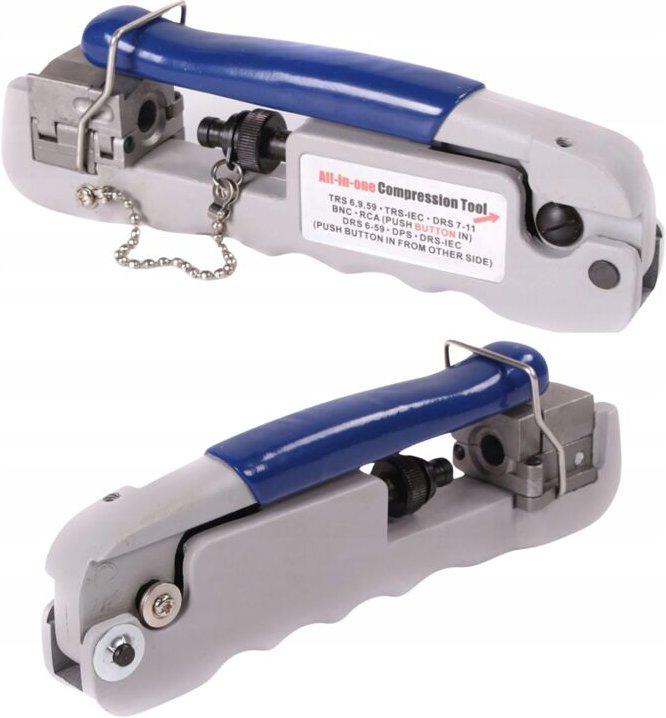 Crimpzange für Kompressionskabel F BNC RCA IEC RG6 RG59 Universal