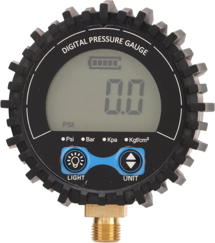 aqxreight Digitales Reifendruckmessgerät mit LCD-Bildschirm zur Überwachung des Reifendrucks 3 bis 200 PSI Vier-Einheite...