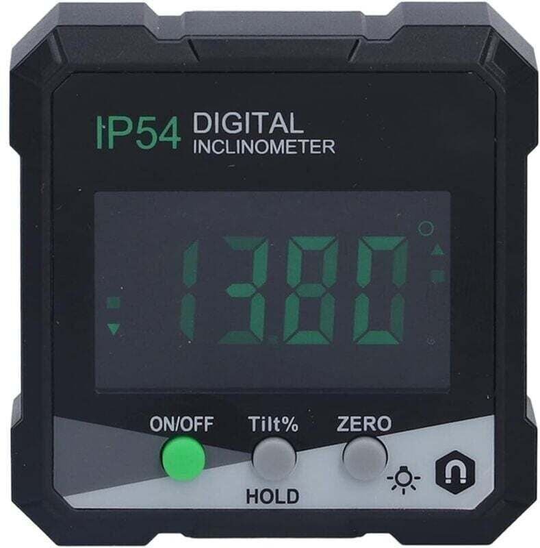 Thumbnail - Tragbarer digitaler Neigungsmesser 4x90° LCD-Hintergrundbeleuchtung Digitalwinkelmesser Multifunktions-Einseitenwinkelme...
