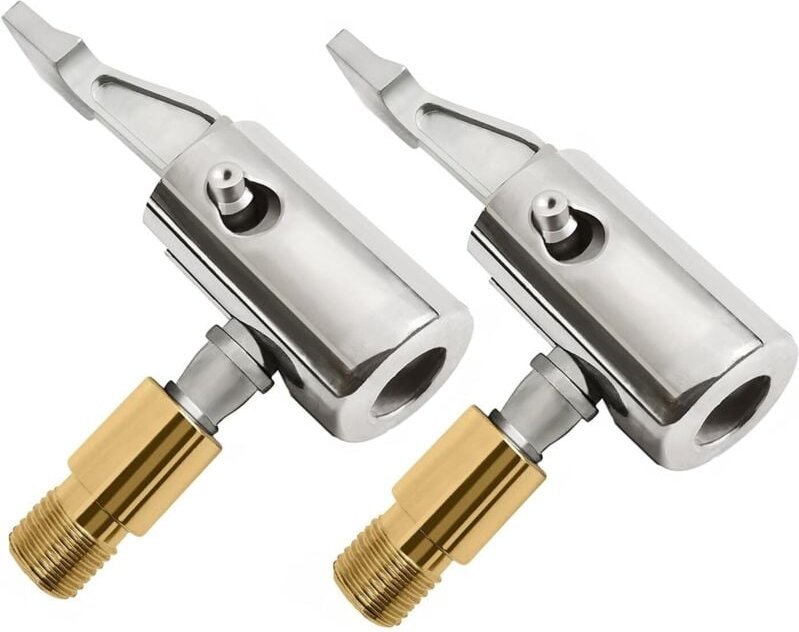 2 Stück 8 mm Autoventiladapter, Lufthebelanschluss, universeller Reifenventiladapter, langlebiges Luftventil für Fahrräd...