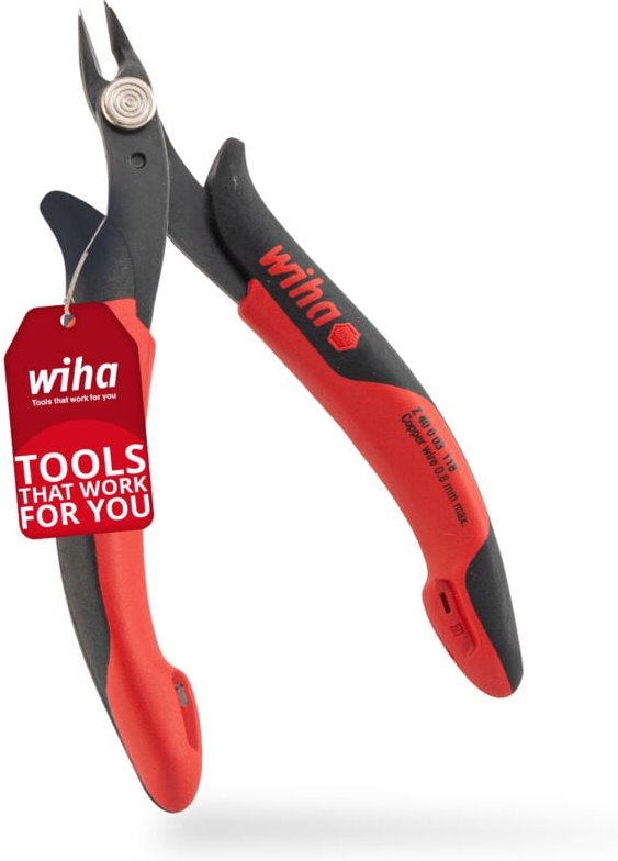 Präzisions Seitenschneider Elektronik klein (27388) sehr schmaler, spitzer Kopf ohne Wate 130mm i Drahtschneider Elektro...