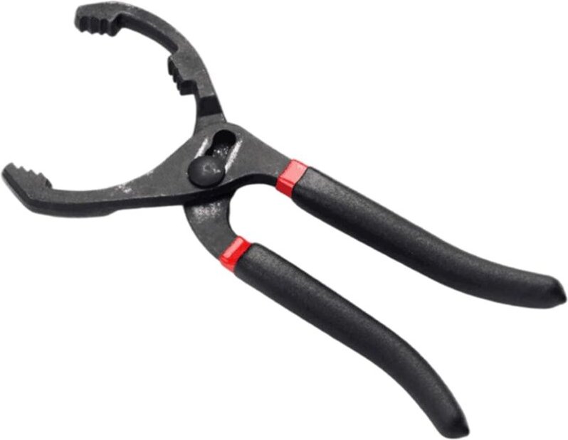 Ölfilterzange mit langem Griff, verstellbare Ölfilterzange mit rutschfestem Griff für Ölfilter Ø 45 mm – Ø 145 mm