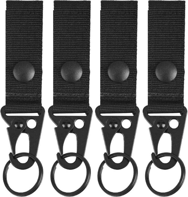 Nylon-Gurtband mit Schlüsselanhänger, taktischer Gürtel, Karabiner, hängende Schnalle, Clip, Haken für Rucksack, Camping...