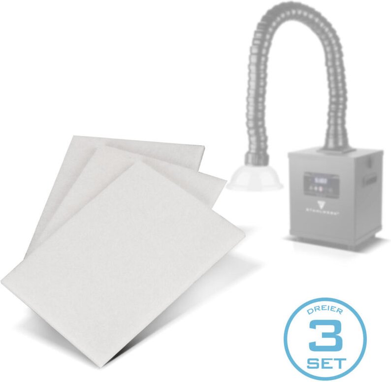 3er Set Vorfilter für Rauchabsaugung FE-150 st Ersatzfilter - Stahlwerk