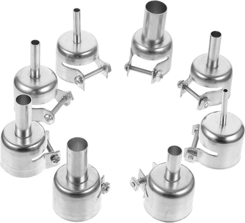 8-teiliges Heißluftpistolen-Düsenset für Heißluft-Lötstation 850, Reparaturwerkzeugzubehör