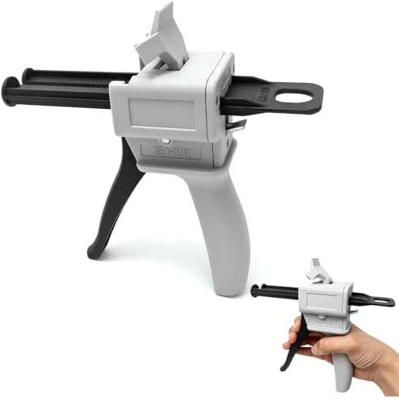 50-ml-Epoxidklebepistole – Klebstoffanwendung – Werkstätten/Küchen – Mischverhältnis 1:1/2:1, Dosierer – für Handwerker ...