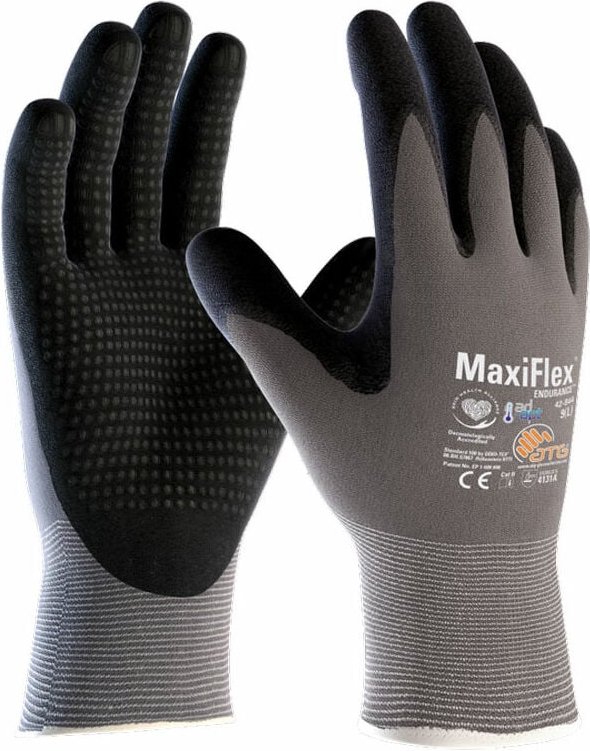 ATG - MaxiFlex 42-844 Handschuhe - 7 (s) - Dunkelgrau - Dunkelgrau
