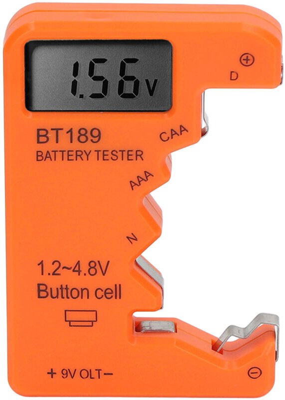 FTVOGUE Batteriekapazitäts- und Testgerät für AA AAA 6F22 9V 1,5V - Einfach zu bedienender Batterieprüfer für schnelle T...