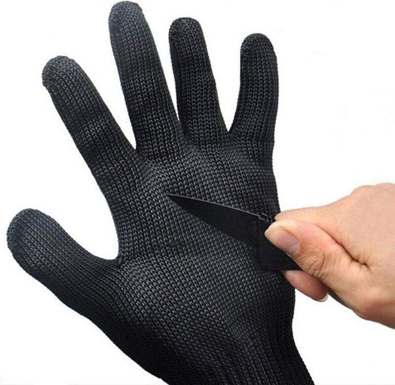 Schnittfeste Schutzhandschuhe, hitzebeständige Arbeitshandschuhe, geeignet zum Schneiden von Fleisch und Holz, Küchenute...