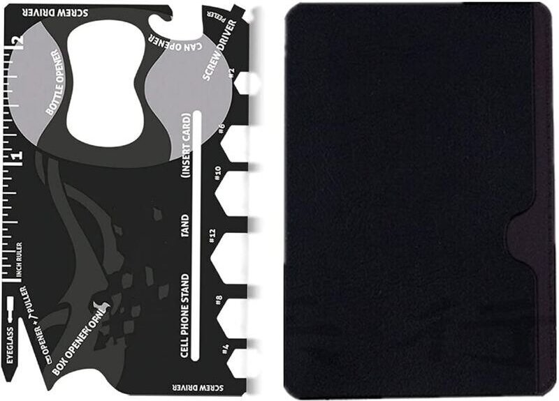 Multifunktionswerkzeug, 18-in-1, Werkzeughalter aus Edelstahl, Taschenwerkzeug, Flaschenöffner, Outdoor-Zubehör für Herr...