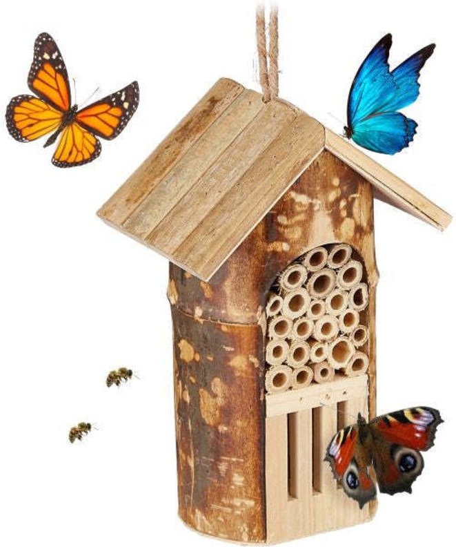 Insect hotel for bees butterflies