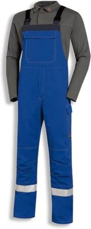 Uvex Multi Function 3661 Schweißer-Arbeitshose - Blaue Latzhose: 52/54